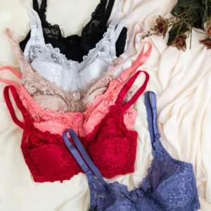 Cotton & Net Bra
