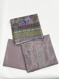 3pcs unstitched digital lawn suit for women wu106